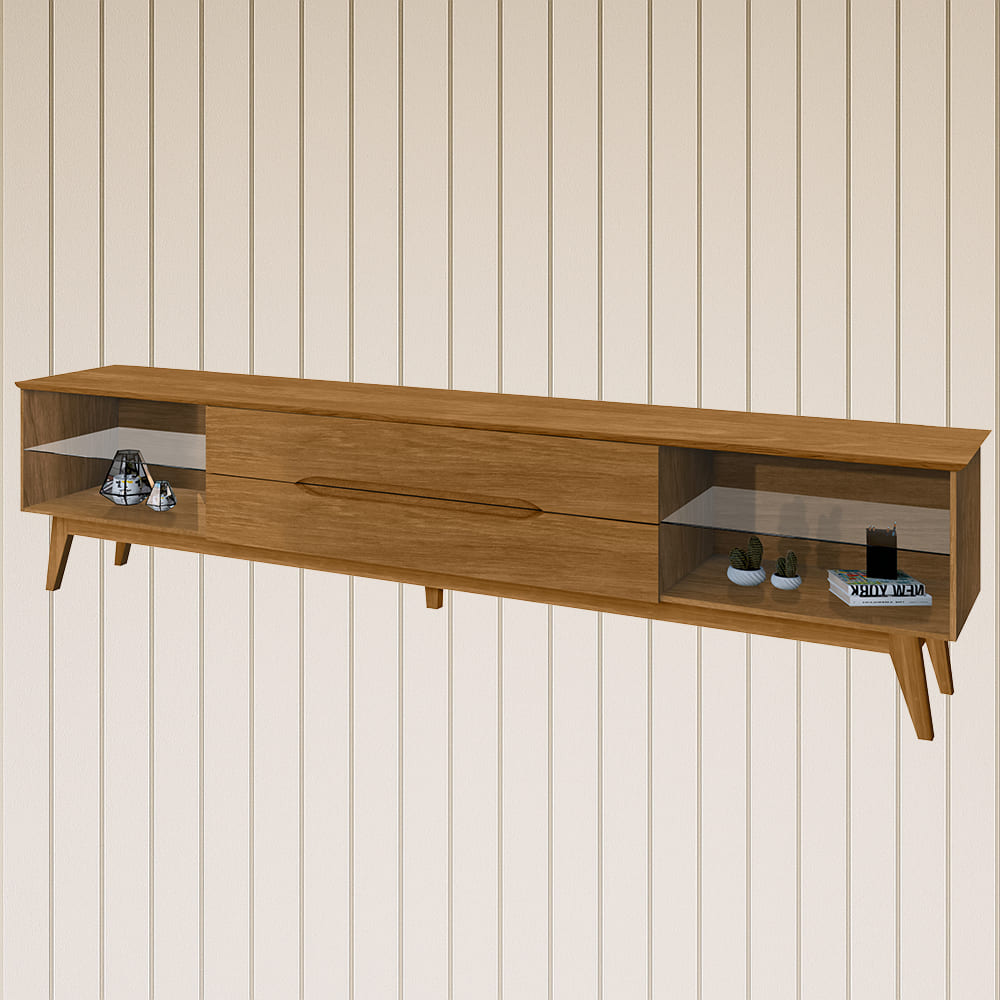 Rack Bancada Para TV 65 Pol Limit 181 cm Nature Tebar