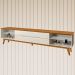 Rack Bancada Para TV 75 Pol Limit 219 cm Off White Nature Tebar