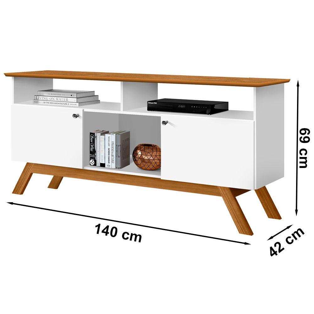Rack Para TV 43 Polegadas 8004X1469 Branco Nature Tebar