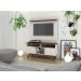 Rack Para Tv Amsterdã Com Painel Vênus Madeira / Off White - Tebarrot