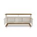 Rack Para Tv Amsterdã Com Painel Vênus Madeira / Off White - Tebarrot