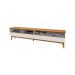 Rack e Painel para TV e Led Chelsea Branco Nature
