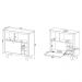 Adega Bar Grande para Sala de Estar Decorativa AD5002 MDP Branco - Gran Belo