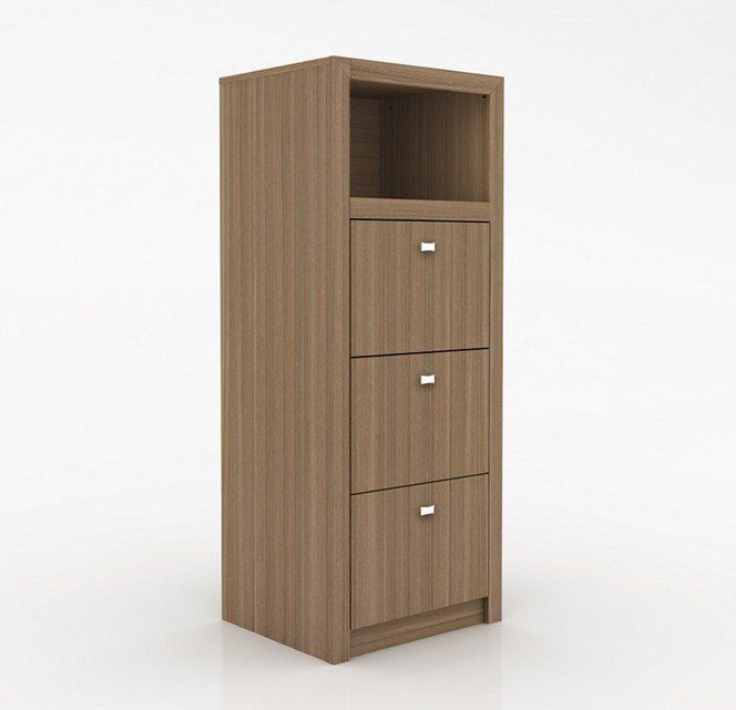 Armário Arquivo para Escritório Home Office ME4118 MDP Amendoa G69 - Gran Belo