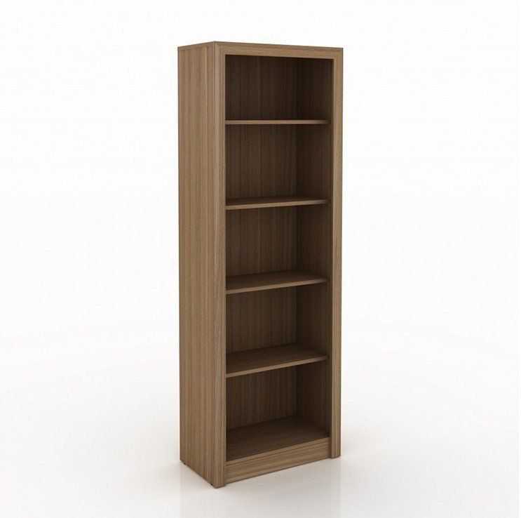 Armário Estante Alto para Escritório Home Office ME4104 MDP Amendoa G69 - Gran Belo