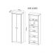 Armário Estante Alto para Escritório Home Office ME4105 MDP Branco - Gran Belo