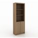 Armário Estante Alto para Escritório Home Office ME4110 MDP Amendoa G69 - Gran Belo