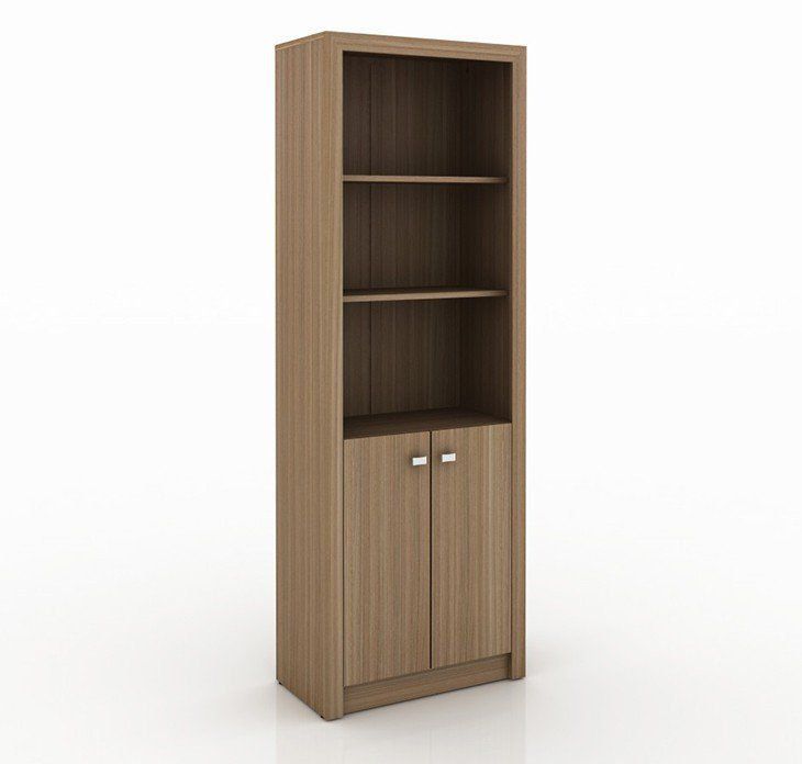 Armário Estante Alto para Escritório Home Office ME4110 MDP Amendoa G69 - Gran Belo