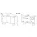 Balcão 3 Portas para Escritório Home Office ME4120 MDP Branco - Gran Belo