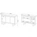 Balcão 3 Portas para Escritório Home Office ME4120 MDP Nogal/Fendi - Gran Belo