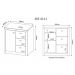 Balcão para Escritório Home Office ME4111 MDP Branco - Gran Belo