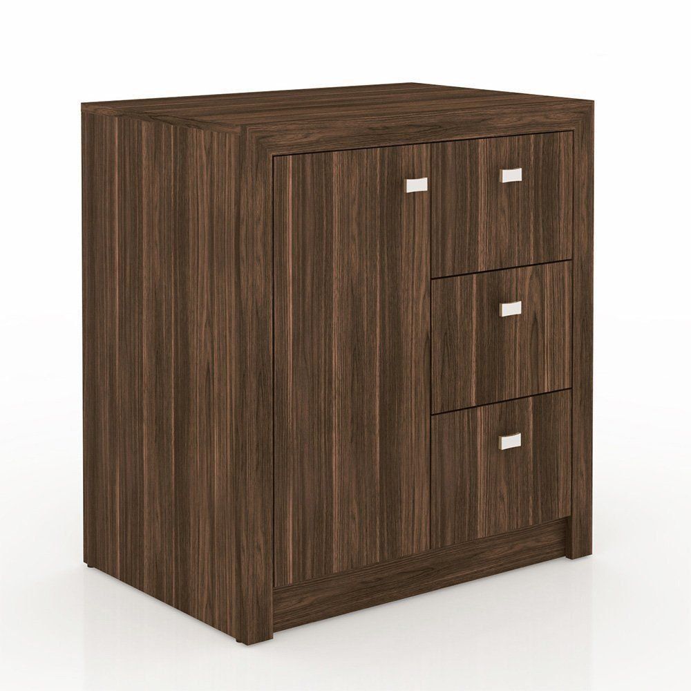 Conjunto para Home Office 02 Peças Nogal - Tecno Mobili