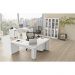 Conjunto para Home Office 06 Peças Branco - Tecno Mobili