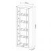 Conjunto para Home Office Ideal 03 Peças Branco - Tecno Mobili
