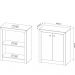 Conjunto para Home Office Ideal 03 Peças Branco - Tecno Mobili