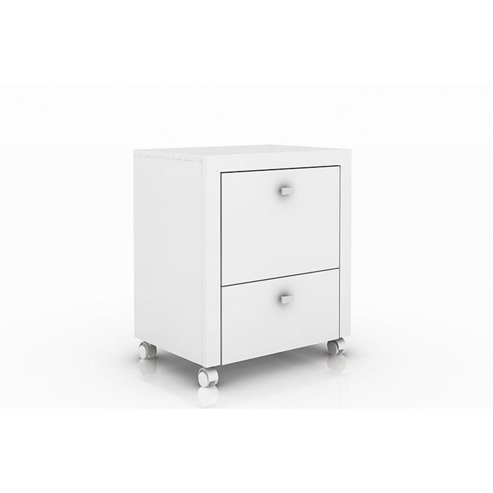 Conjunto para Home Office com 08 Peças Branco - Tecno Mobili