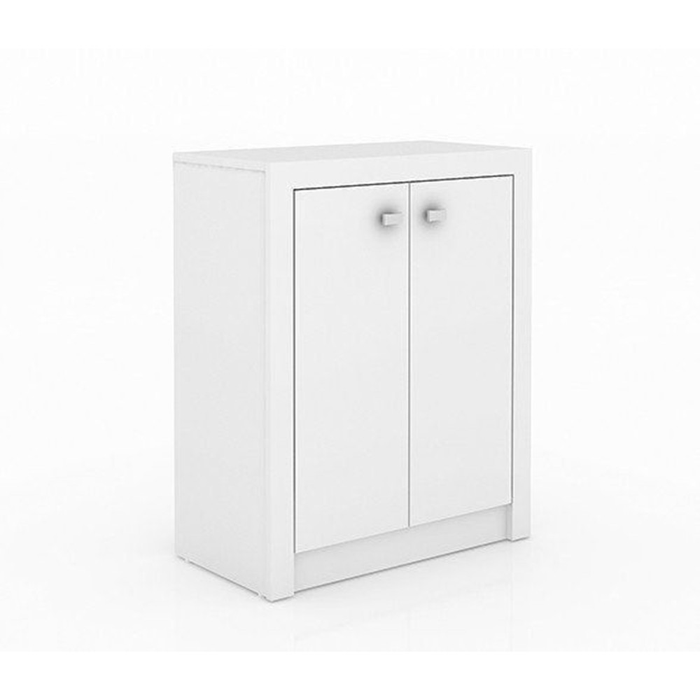 Conjunto para Home Office com 08 Peças Branco - Tecno Mobili