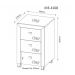 Gaveteiro para Escritório Home Office ME4108 MDP Amendoa G69 - Gran Belo