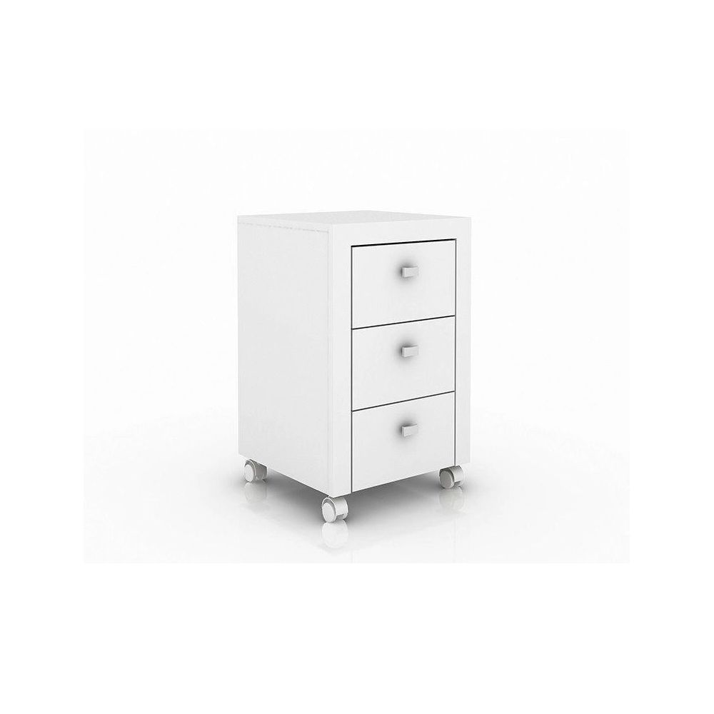 Gaveteiro para Escritório Home Office ME4108 MDP Branco - Gran Belo