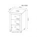 Gaveteiro para Escritório Home Office ME4108 MDP Branco - Gran Belo