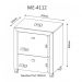 Gaveteiro para Escritório Home Office ME4112 MDP Amendoa G69 - Gran Belo