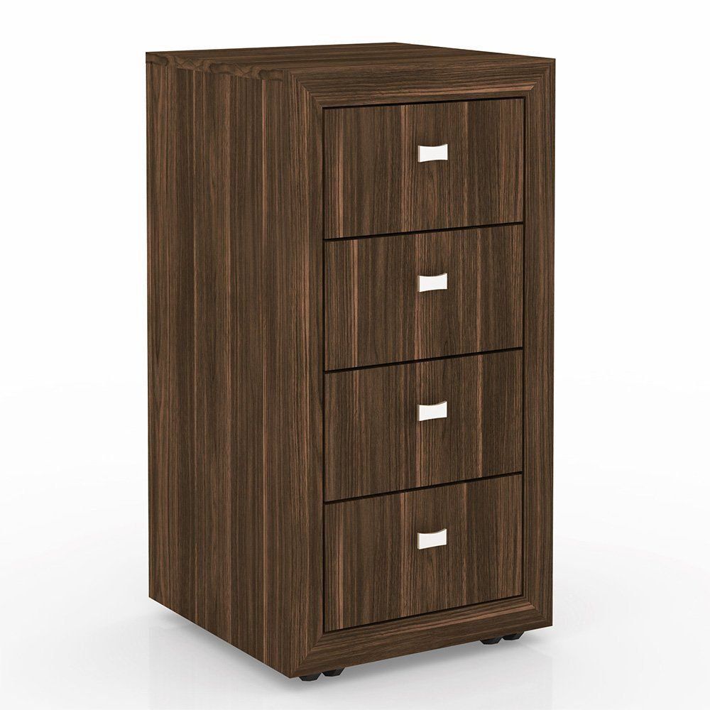 Gaveteiro para Escritório Home Office ME4133 MDP Nogal - Gran Belo