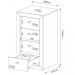 Gaveteiro para Escritório Home Office ME4133 MDP Nogal - Gran Belo