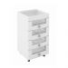 Gaveteiro para Escritório Home Office PE2009 MDP Branco - Gran Belo