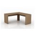 Mesa Angular para Escritório Home Office ME4116 MDP Amendoa G69 - Gran Belo