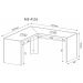 Mesa Angular para Escritório Home Office ME4116 MDP Branco - Gran Belo