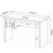 Mesa com 2 Gavetas para Escritório Home Office ME4123 MDP Nogal - Gran Belo