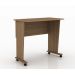 Mesa com rodizio para Escritório Home Office ME4117 MDP Amendoa G69 - Gran Belo