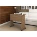 Mesa com rodizio para Escritório Home Office ME4117 MDP Amendoa G69 - Gran Belo