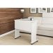 Mesa com rodizio para Escritório Home Office ME4117 MDP Branco - Gran Belo