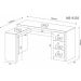 Mesa para Escritório Home Office ME4101 MDP Amendoa G69 - Gran Belo