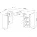 Mesa para Escritório Home Office ME4101 MDP Nogal - Gran Belo