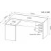 Mesa para Escritório Home Office ME4106 MDP Amendoa G69 - Gran Belo