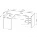 Mesa para Escritório Home Office ME4106 MDP Nogal - Gran Belo
