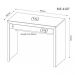 Mesa para Escritório Home Office ME4107 MDP Branco - Gran Belo