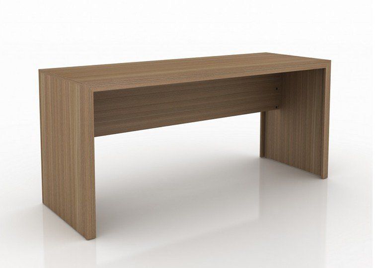 Mesa para Escritório Home Office ME4109 MDP Amendoa G69 - Gran Belo
