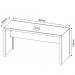 Mesa para Escritório Home Office ME4109 MDP Nogal - Gran Belo