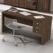Mesa para Escritório Home Office ME4113 MDP Nogal - Gran Belo