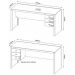Mesa para Escritório Home Office ME4113 MDP Nogal - Gran Belo