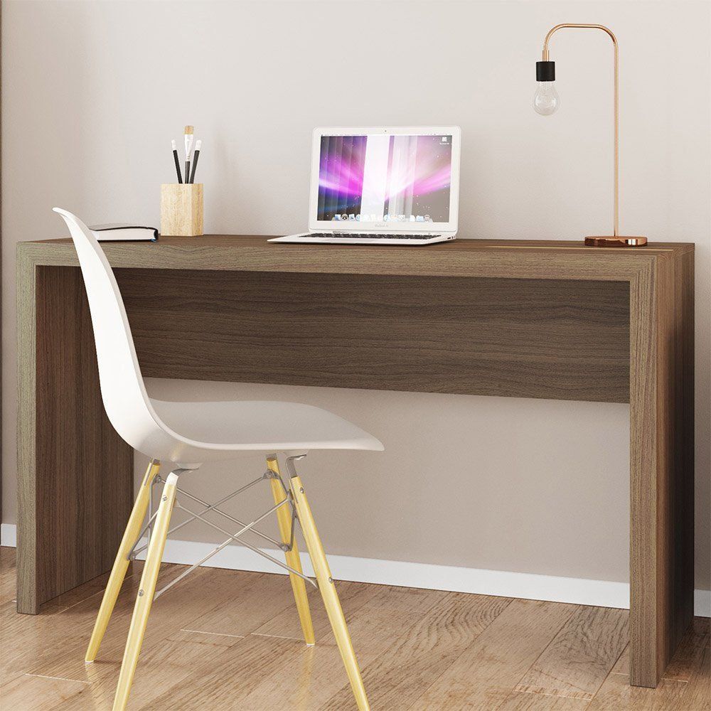 Mesa para Escritório Home Office ME4135 MDP Amendoa G69 - Gran Belo