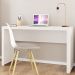 Mesa para Escritório Home Office ME4135 MDP Branco - Gran Belo