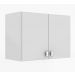 Armário Aéreo Para Lavanderia 02 Portas Multiuso AM3104 Branco Tecno Mobili