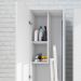 Armário Multiuso 1 Porta 2 Prateleiras AM3107 Branco - Tecno Mobili
