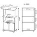 Armário Multiuso 2 Nichos 2 Portas BL3301 Branco - Tecno Mobili