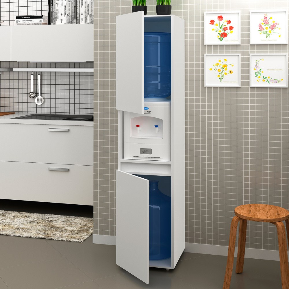 Armário Multiuso 2 Portas 1 Nicho BL3312 Branco - Tecno Mobili