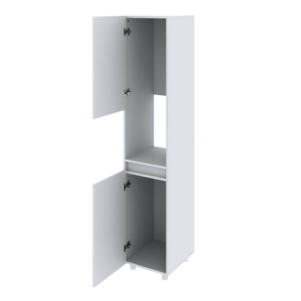 Armário Multiuso 2 Portas 1 Nicho BL3312 Branco - Tecno Mobili